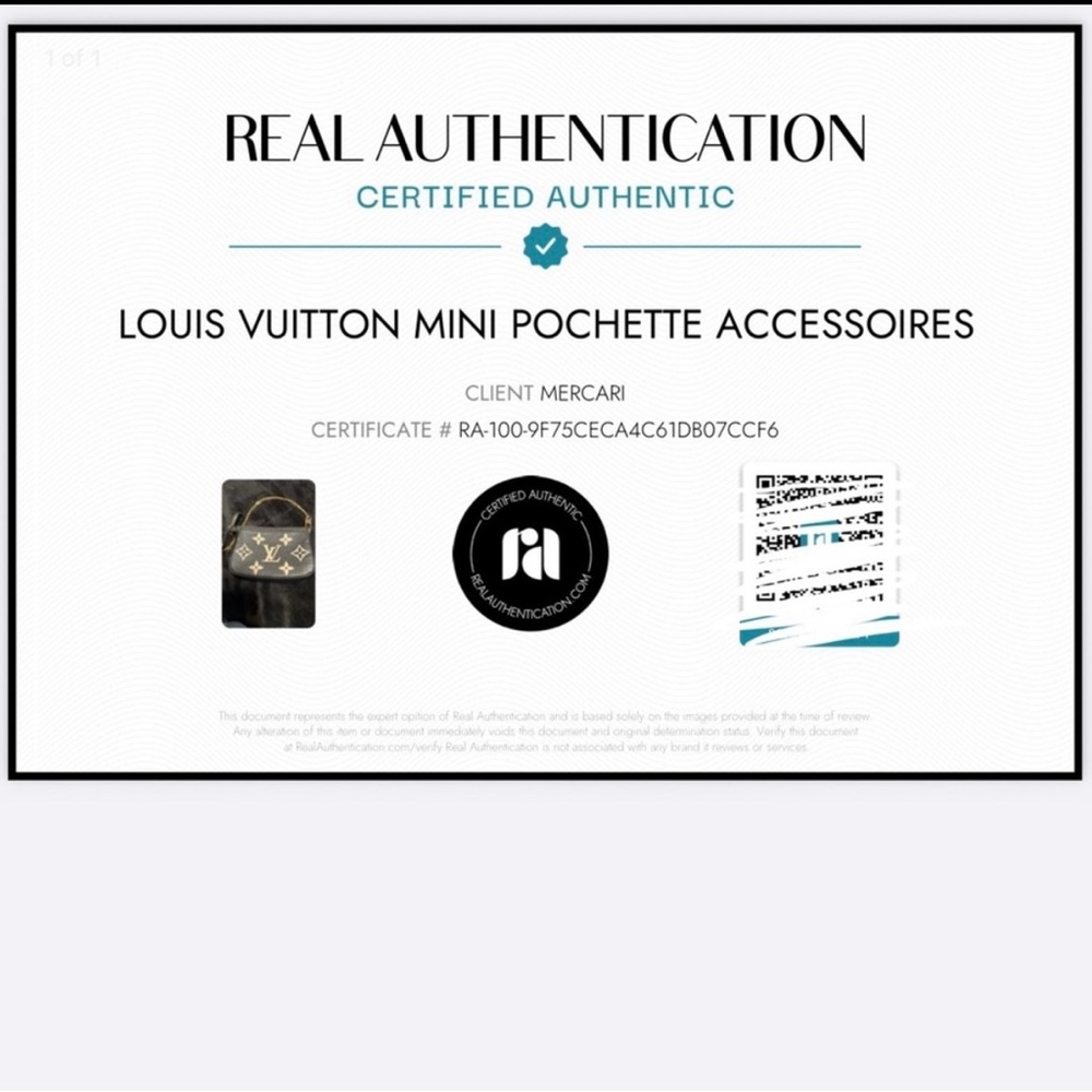 Louis Vuitton Pochette Empriente Leather Bicolor Mini Accessories Pouch - Picture 9 of 9